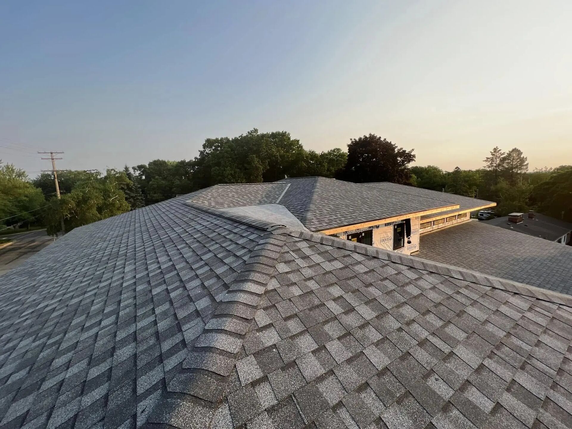 brands materials sunset shingle roof
